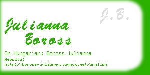 julianna boross business card